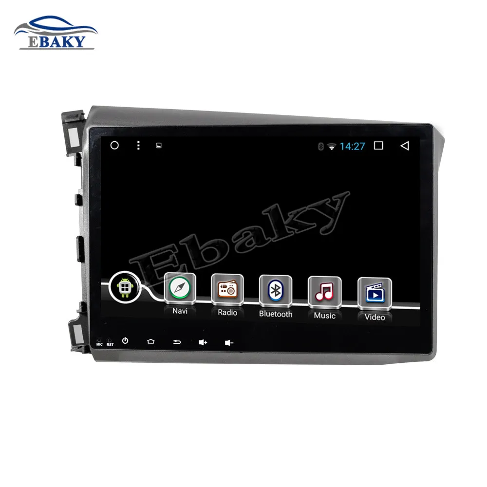 NaviTopia 9 дюймов Восьмиядерный Android 7 1 8 автомобильный DVD gps навигатор для Honda CIVIC 2012 2013