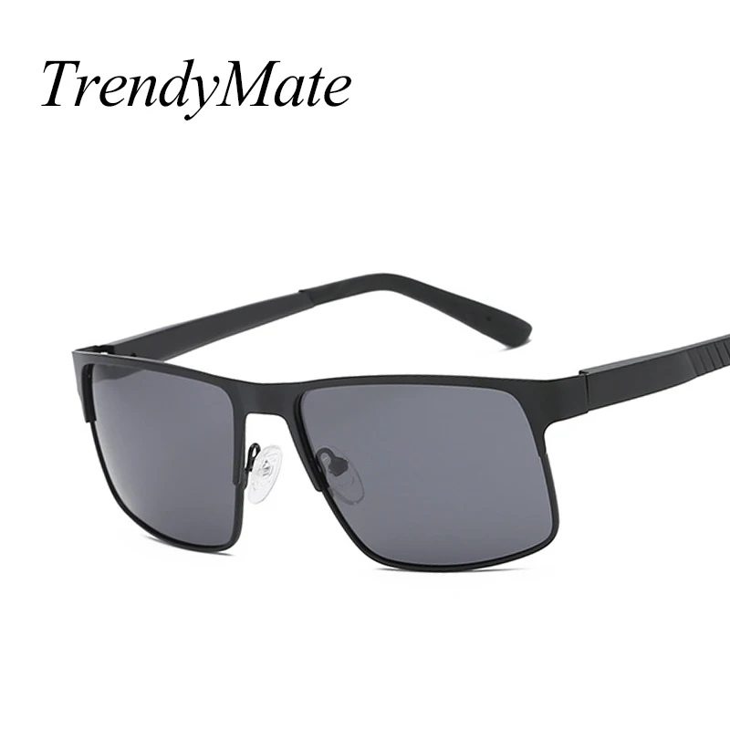 Унисекс Классические Брендовые мужские алюминиевые солнцезащитные очки HD