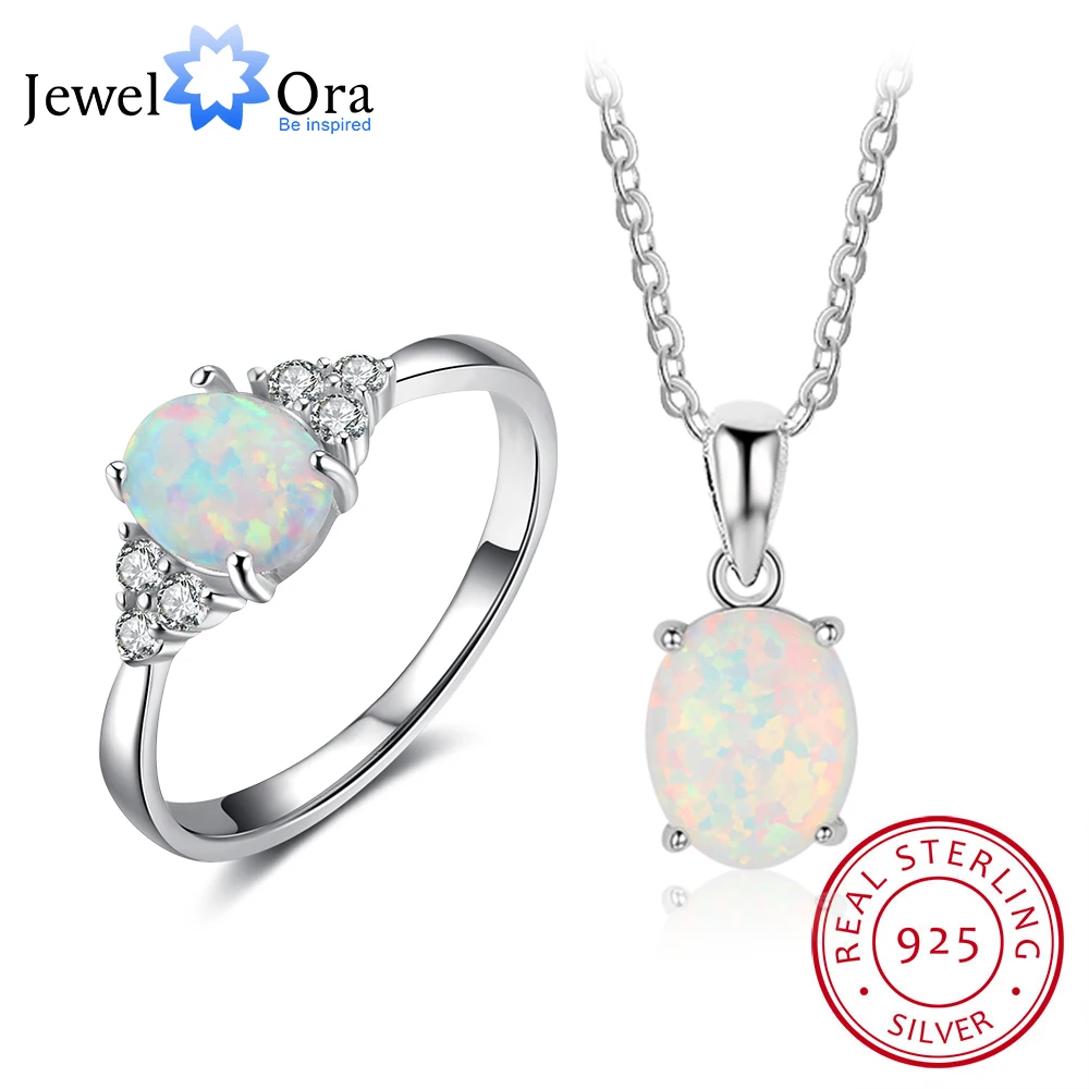 Ювелирные наборы из серебра 925 пробы в виде яйца кольцо и ожерелье модный