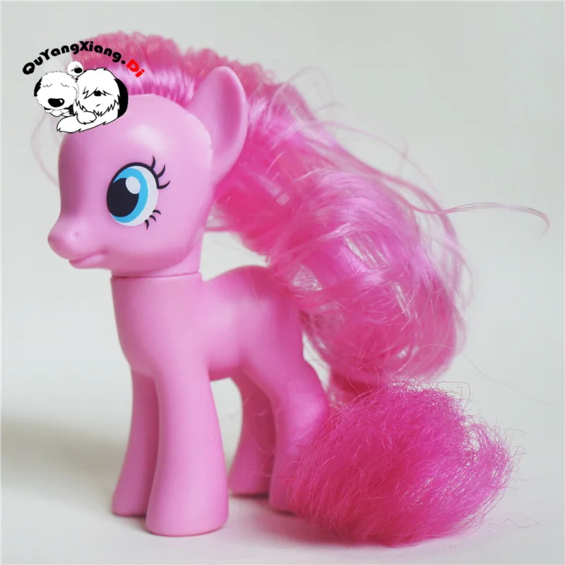 P8 019 экшн фигурки 8 см Маленькая симпатичная лошадка модель кукла черные белые