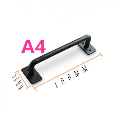 Антикварные винтажные межкомнатные простые черные дверные ручки из