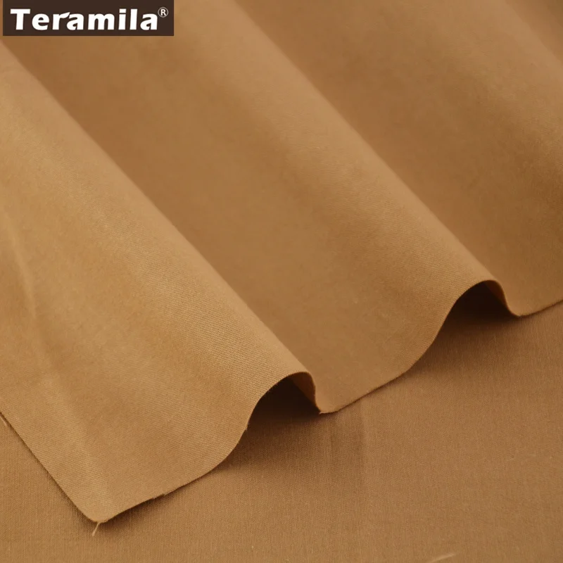 2016 г. Новинка Классические однотонные Кофе Цвет 100% хлопок Ткань твил Жир Квартал