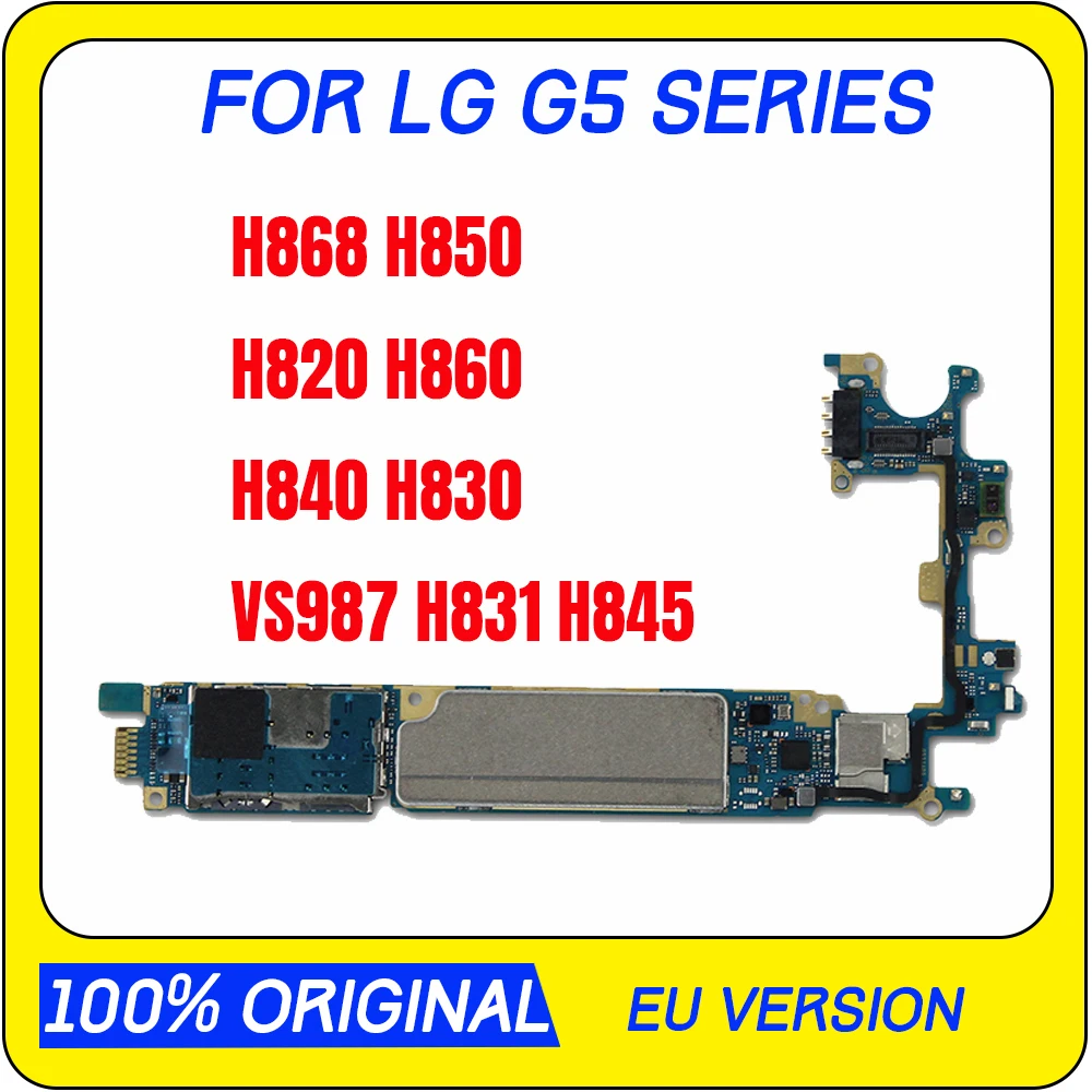 Разблокировки для LG G5 H868 H850 H820 H860 H840 H830 VS987 H831 H845 материнская плата с Android Системы для LG G5 материнская плата