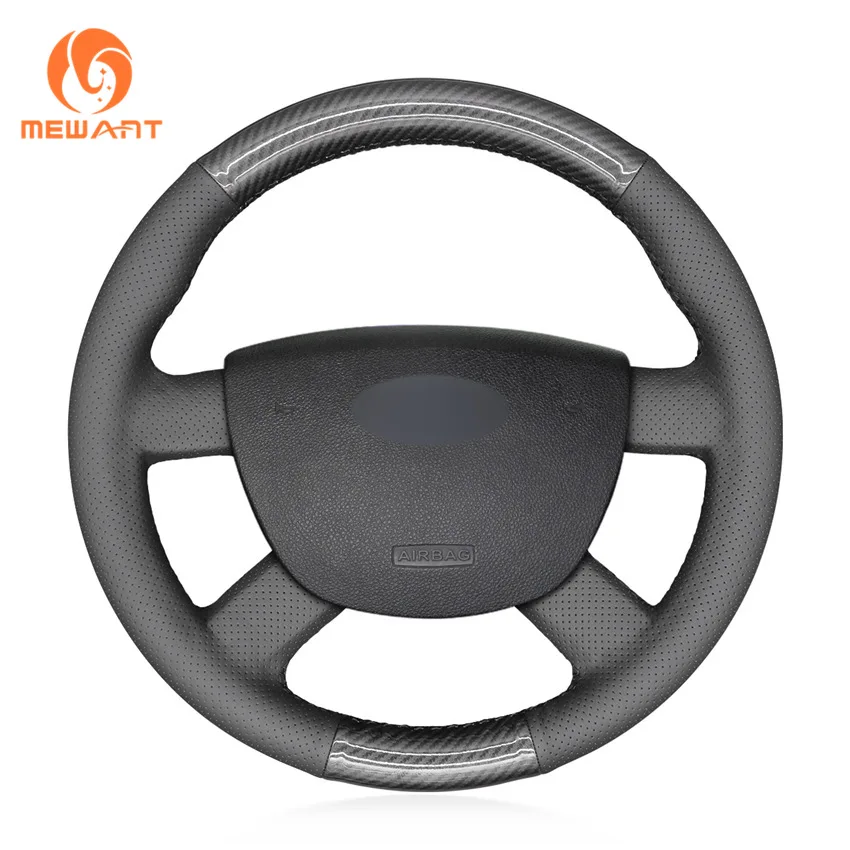 MEWANT PU чехол рулевого колеса автомобиля из углеродного волокна для Ford Kuga 2008-2011 Focus 2 2005-2011 C-MAX 2007-2010 Transit 2010