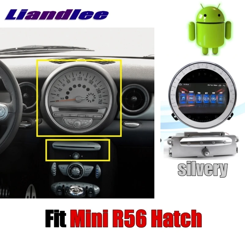 Для мини-Люка R56 2006~ 2013 Liandlee Автомобильный Мультимедийный адаптер NAVI CarPlay Android без dvd-плеера автомобильный Радио gps Карта Навигация