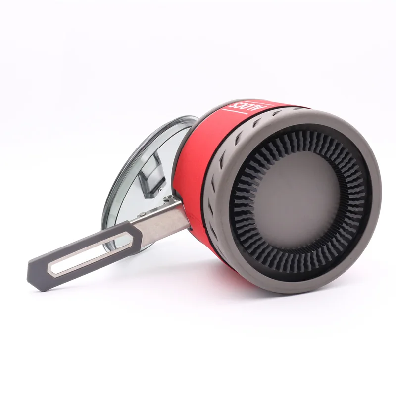 Кастрюля для кемпинга с чашей и Alocs 1-2 человека посуда улицы складная ручка