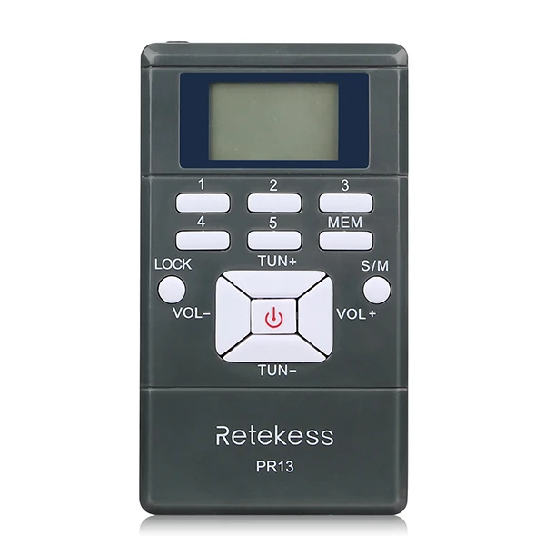 10 шт. RETEKESS PR13 радио FM стерео DSP портативный Радиоприемник цифровые часы для обучения церковной конференции