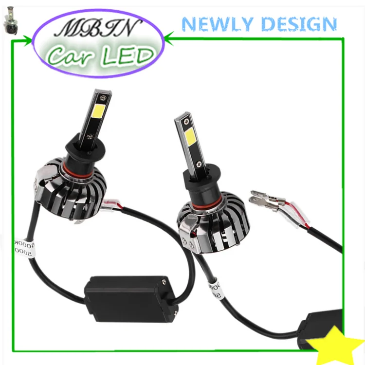 Новое поступление H1/H3/H7/880/881/9005/9006 COB LED N7 Turbo 80 вт 8000LM 12 В 24 HID проектор фары