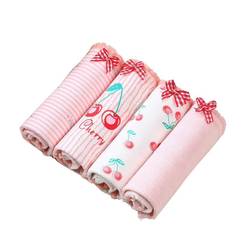 Женские трусики с принтом хлопковое нижнее белье трусы для девушек дамские