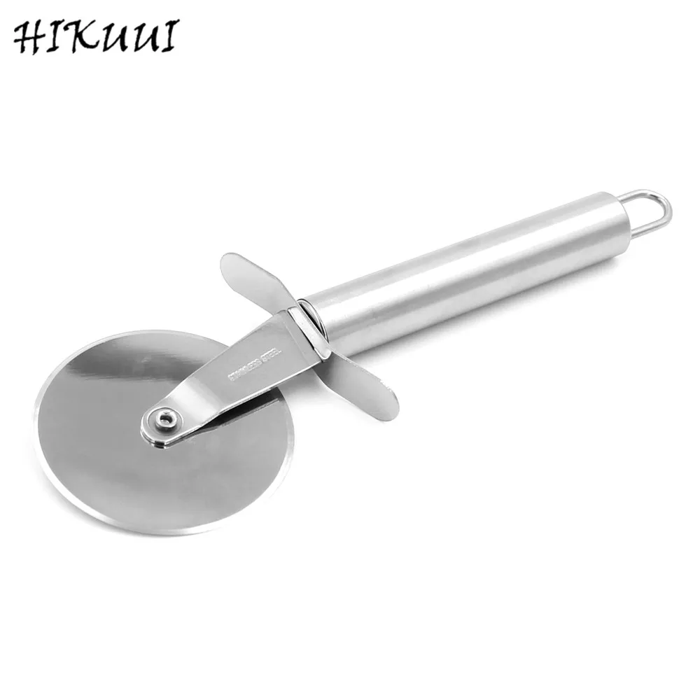 1 шт. пищевой полностью из нержавеющей стали нож для теста пиццы пирог резак