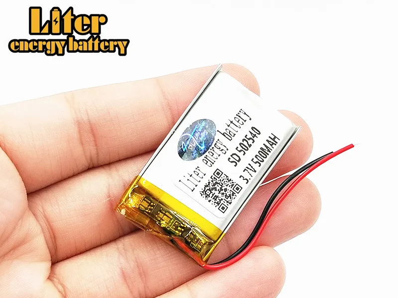 3 7 V 500mAh 502540 литий полимерная LiPo аккумуляторная батарея ионные ячейки для Mp3 Mp4 Mp5 GPS
