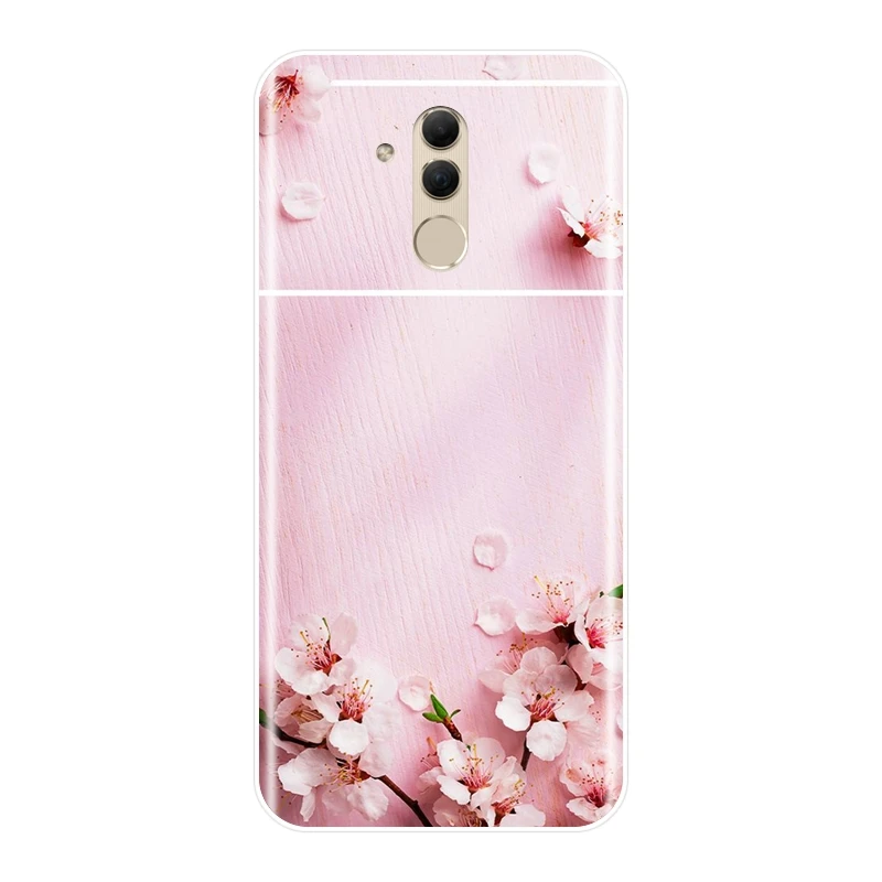 Розовый чехол для телефона с цветком вишни девочек Huawei Mate 20 10 9 Pro силиконовый