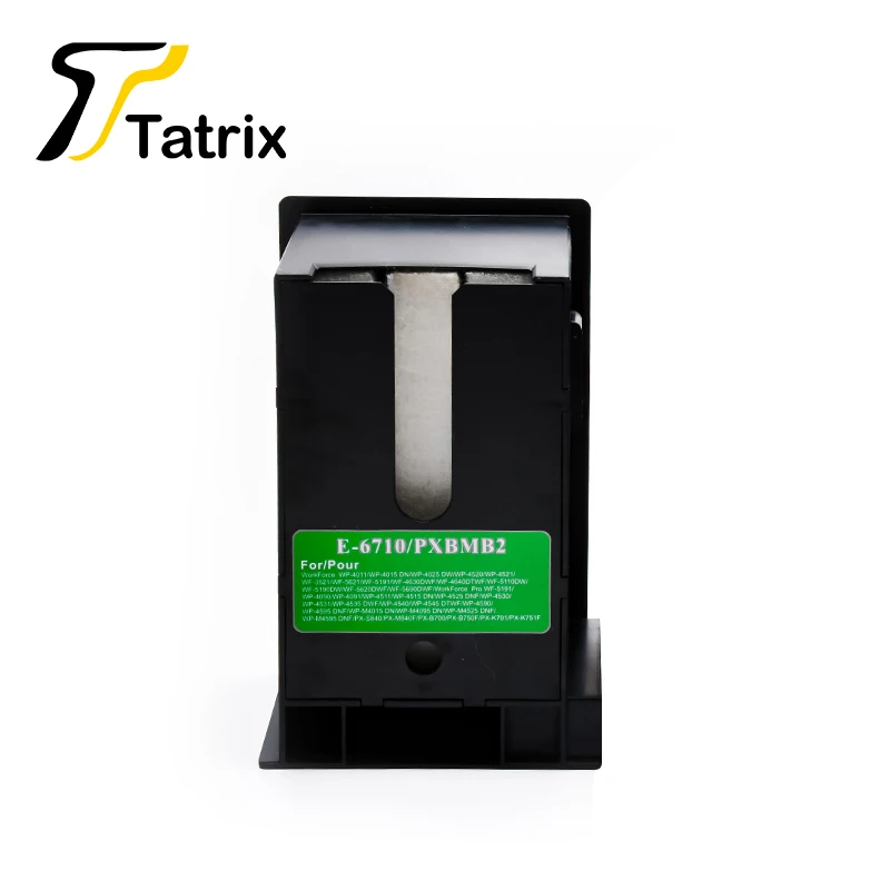1PK для T6710 мусорный контейнер чернил с чипом использовать рабочей силы WF 7110