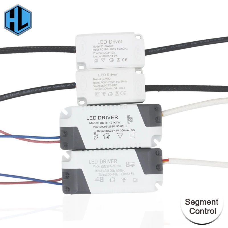AC85-265V с драйвером постоянного тока для светодиода силового трансформатора трехцветный сегментный контроль балласта подходит для Светодиодный потолочный светильник