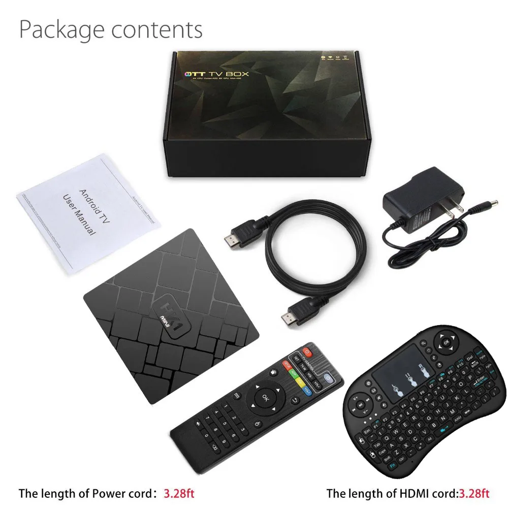 HK1mini ТВ коробка Франция, Италия Арабский ip жизни 2500CHS+ 600VOD Европа Африка Америка хорошо для Швеции Германия без месячной платы - Цвет: box with keyboard
