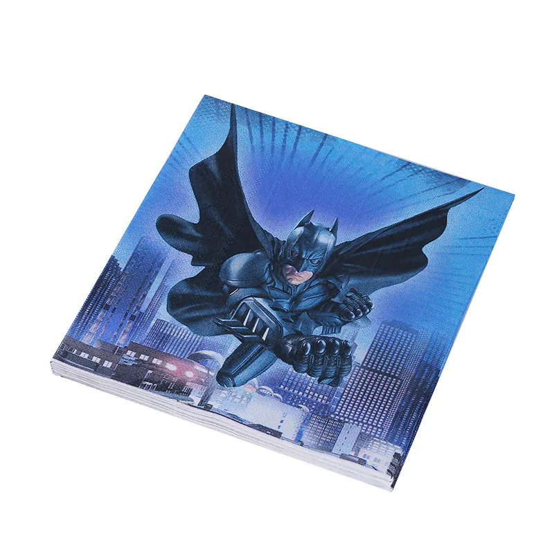 Для 10 детских одноразовых бумажных стаканчиков с Бэтменом столовые тарелки нож