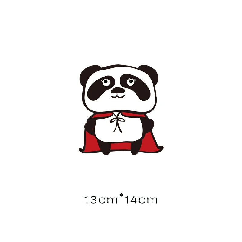 Наклейки для одежды гладить на патчи термоэтикетки применение друг друга полосы для одежды милая панда патч аппликация