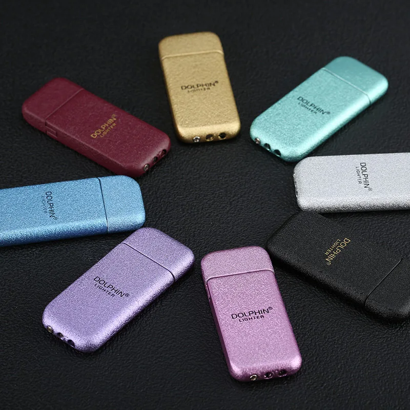 Мини Дельфин Прикуривателя Металл бутан легче ультра тонкий Керосин Зажигалка