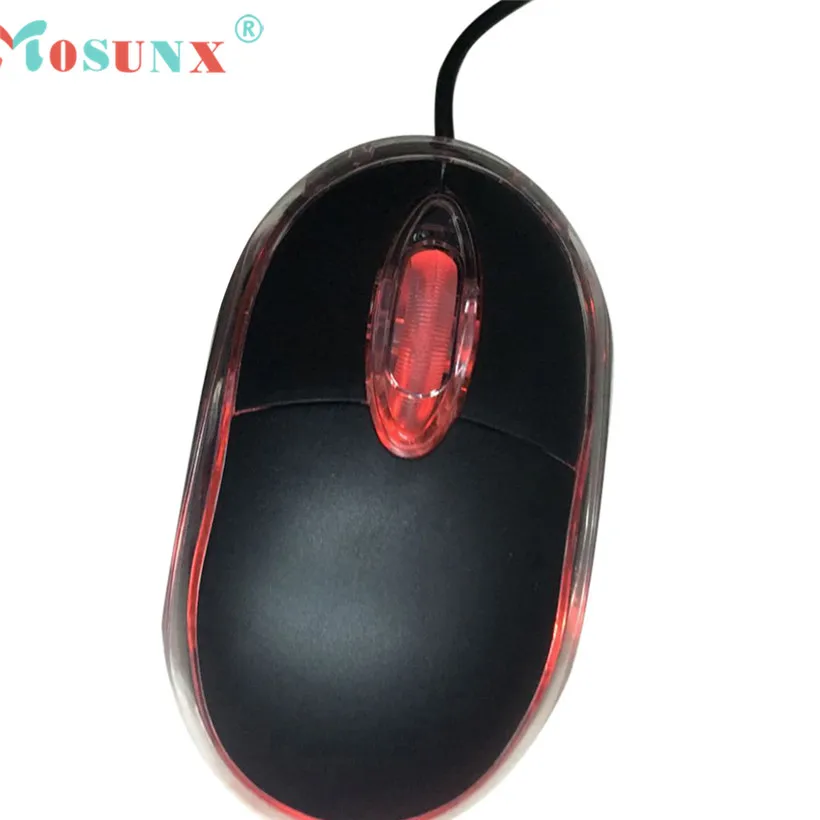 Мышь Компьютерная Mosunx Advanced 2018 проводная оптическая игровая мышь 1200 DPI для ПК