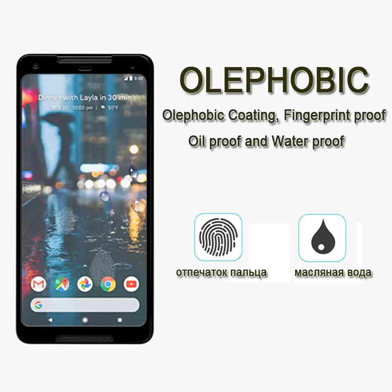 Закаленное стекло Защита экрана для Google Pixel 2 XL 2XL защитная пленка 9 h полное