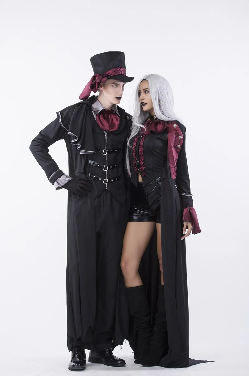 2018 маскарадный костюм на Хэллоуин для взрослых мужчин и женщин вампира