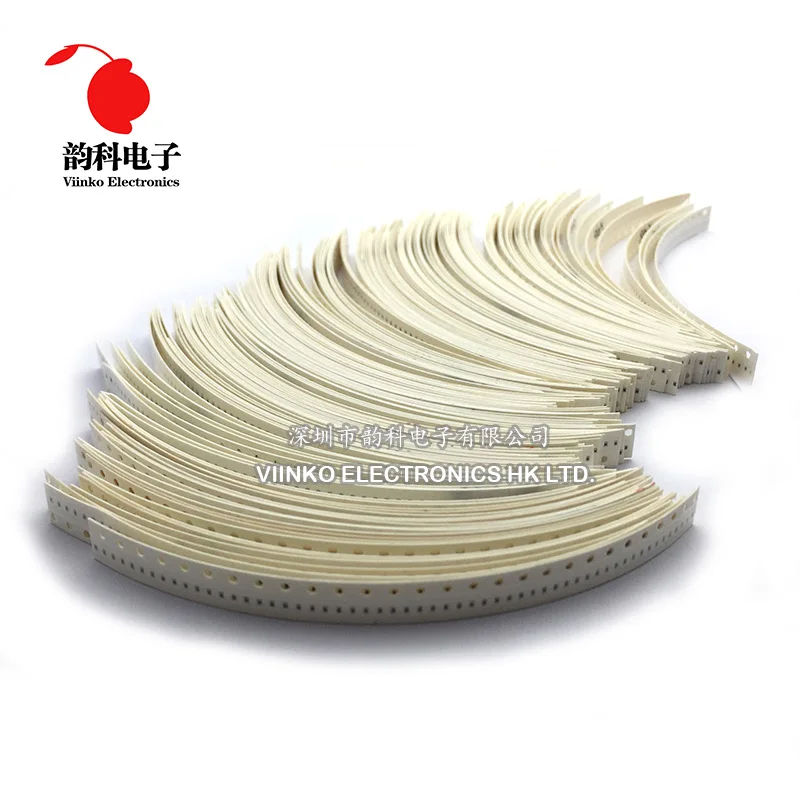 

0402 SMD Resistor Kit Assorted Kit 10ohm-910kohm 1% 80valuesX25pcs=2000pcs Sample Kit Sample bag