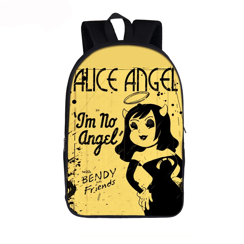 Детский рюкзак 16 дюймов Бенди и чернильная машина детский ортопедический для