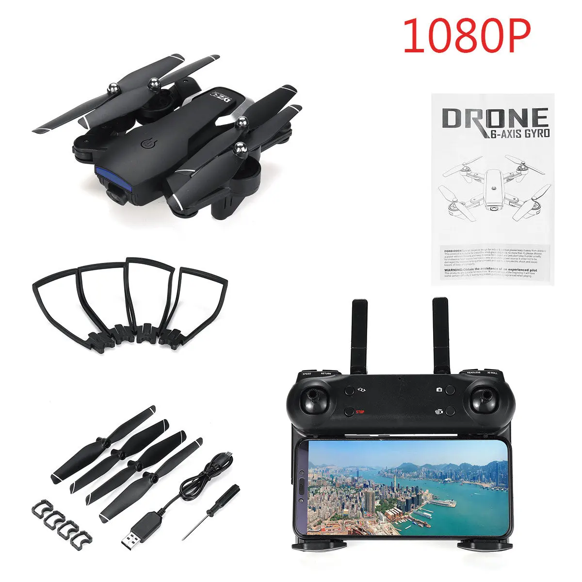 2,4G L107 1080P двойная Wifi камера s Drone 120M RC Drone gps полная широкоугольная камера приложение жестовая съемка смарт-контроль RC Drone - Цвет: 1080P black