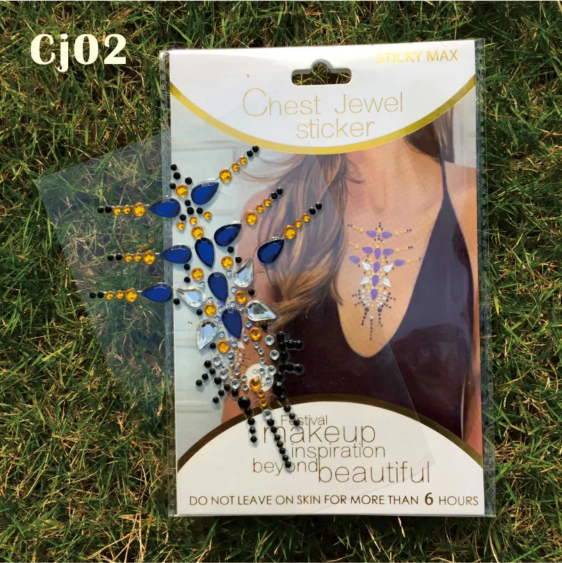 1 шт. стикер со стразами для тела может быть наклеен на самоклеющиеся драгоценные