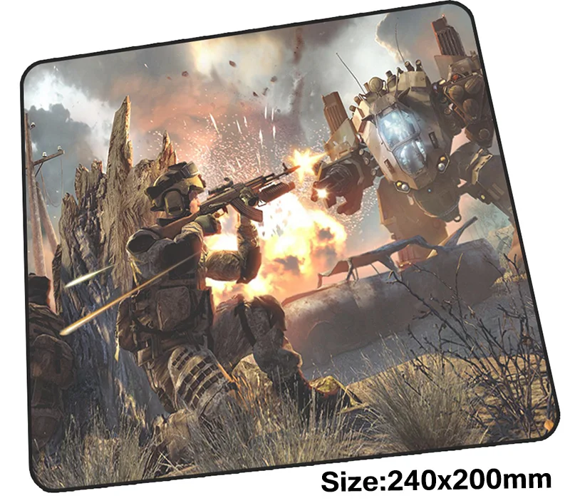Игровой коврик для мыши warface 240x200 мм ноутбука подарок мальчика игровой большой