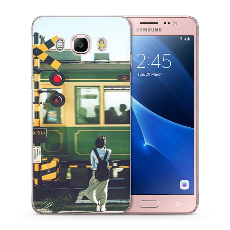 Чехлы для мобильных телефонов из мягкого ТПУ с цветочным рисунком Samsung Galaxy J1 J3 J5 J7