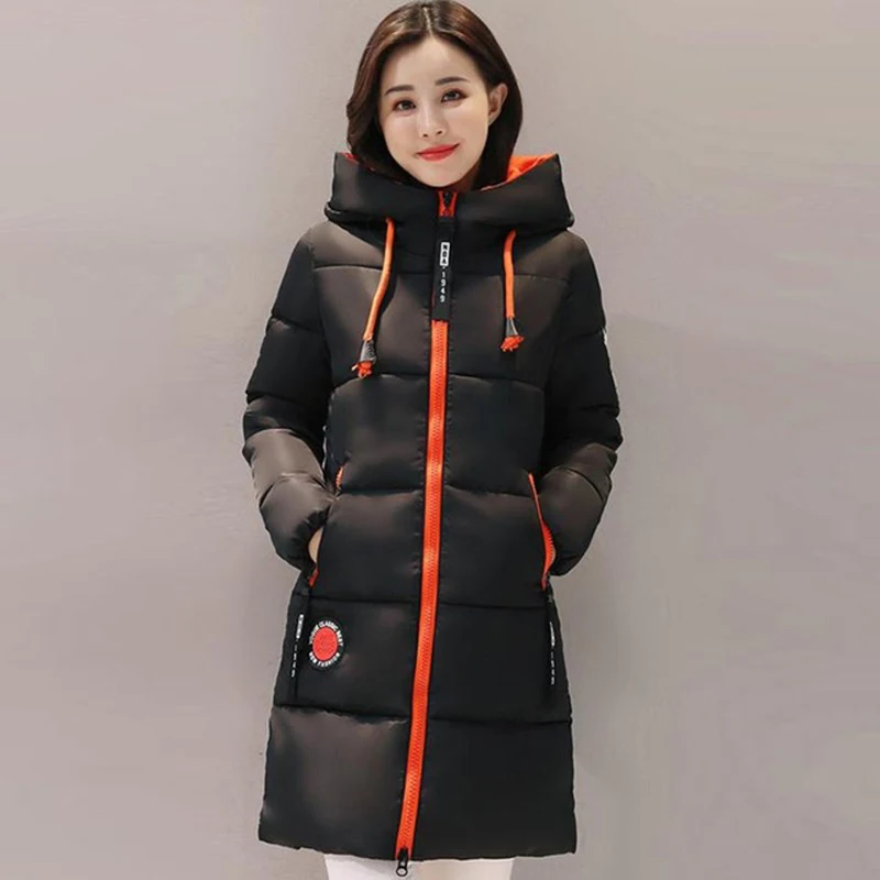 2017 зимние утепленные женские парки Женская Стеганая куртка верхняя одежда плюс