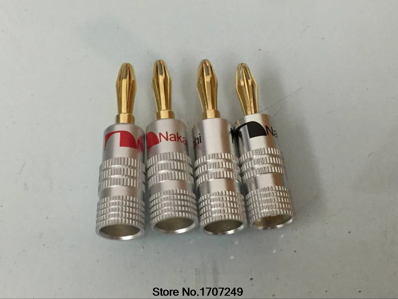 Бесплатная доставка 10 шт./лот новый высококачественный динамик Nakamichi 24K Gold вилки