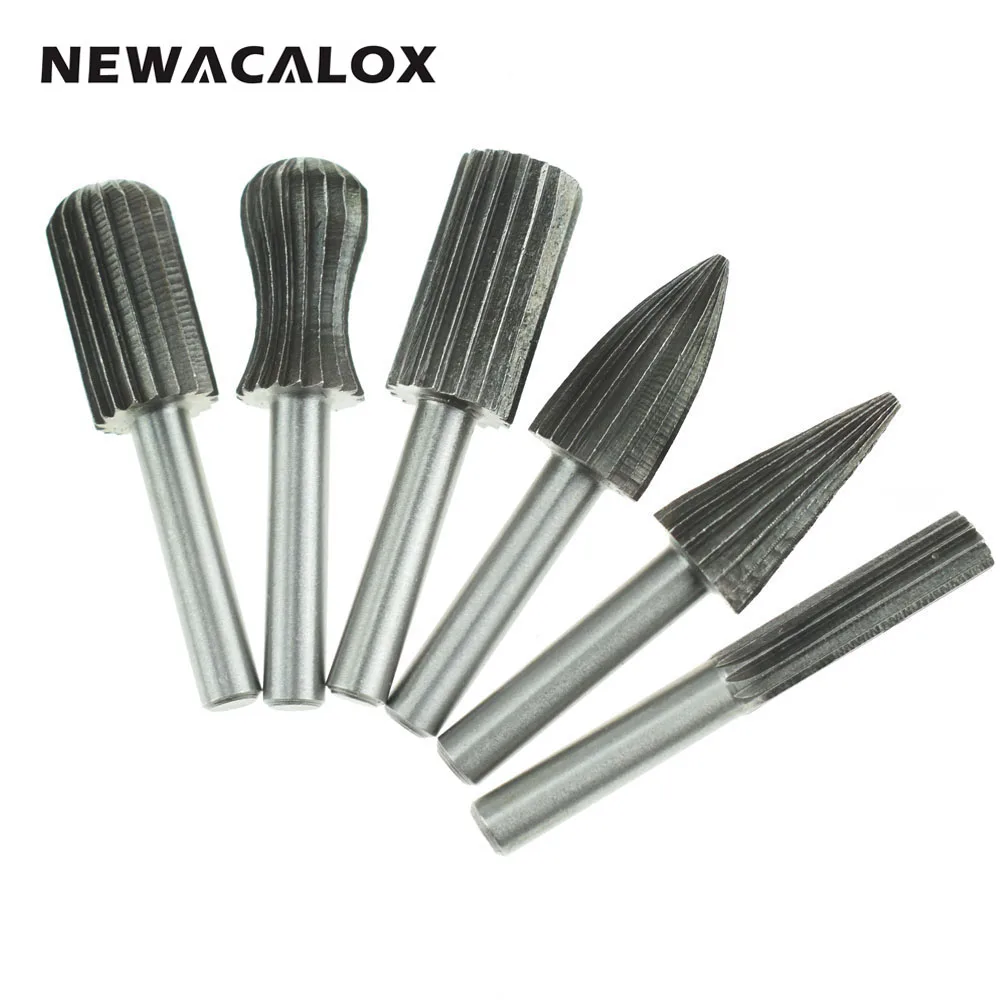 NEWACALOX 6 шт. деревообрабатывающие сверла по дереву набор высокоскоростных