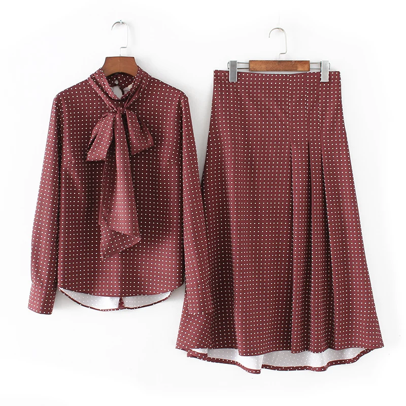 Женский комплект лето 2018 новый стиль модная рубашка с длинными рукавами + высокая