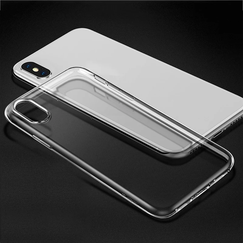 Новый прозрачный чехол Мягкий ТПУ силиконовый ультра тонкий мобильный телефон