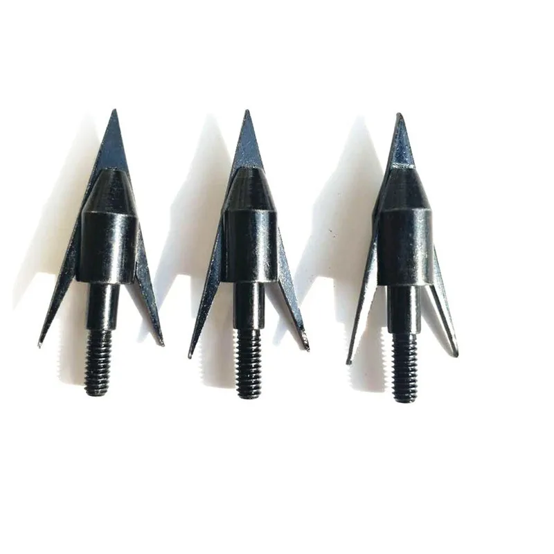 Наконечник для стрелы 2 лезвия Shoting рыба стрелка головки точек черный Bowfishing Broadheads