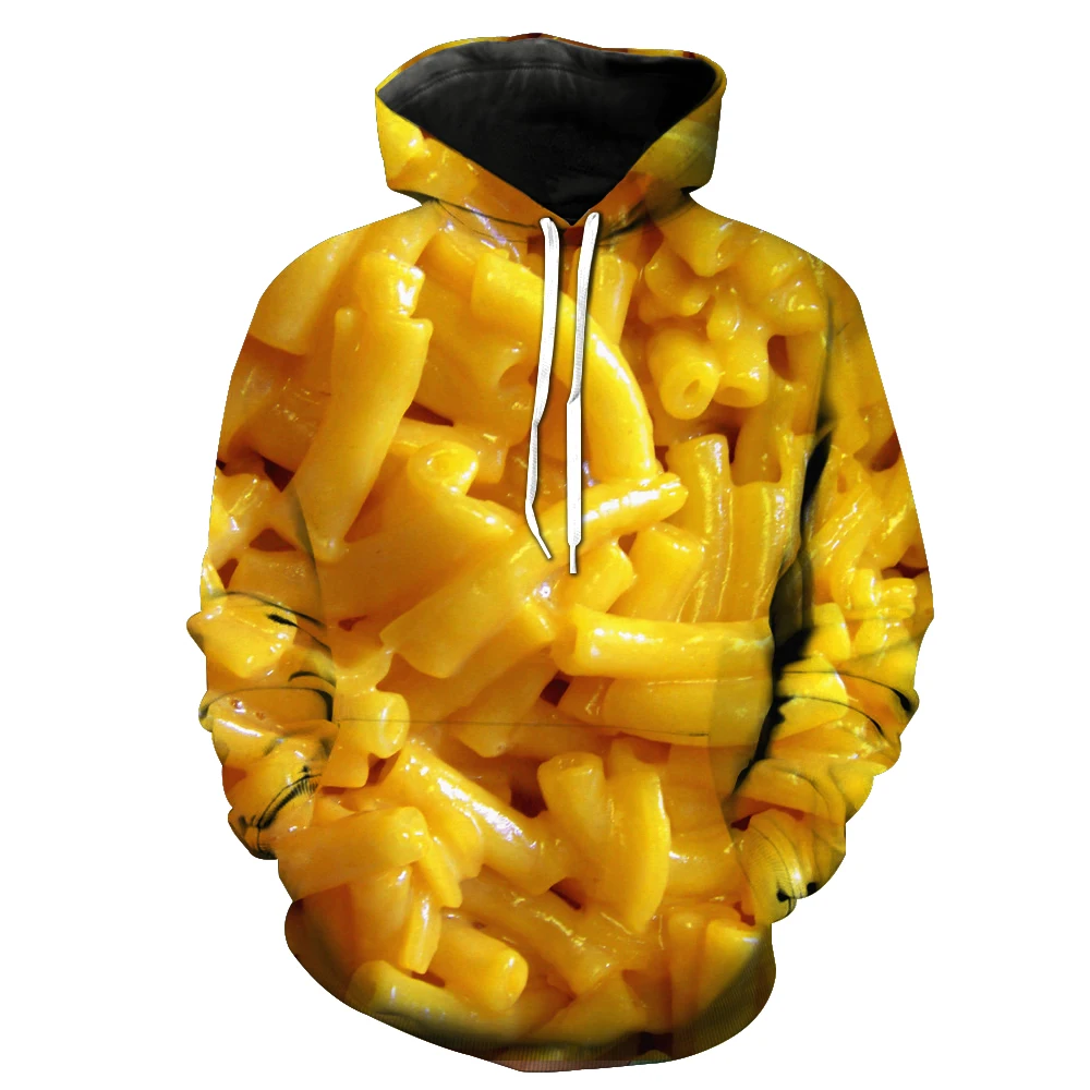 

2019 New Fashion Sweatshirt Men / Women 3d Hoodies Print food Covered delicious Slim Unisex Slim Stylish Hooded Hoodies