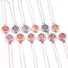 Ожерелье с аромадиффузором открытое античное винтажное ожерелье с подвеской из розового золота духи эфирное масло диффузор ожерелье с подушкой 60 см