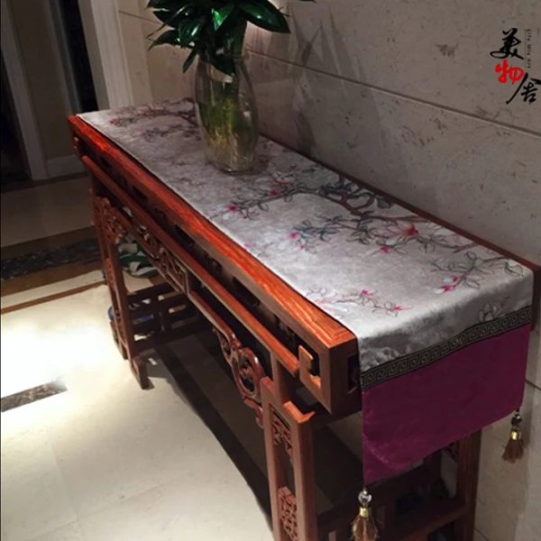 Бесплатная доставка столовые приборы Китайская традиционная Магнолия вышивка