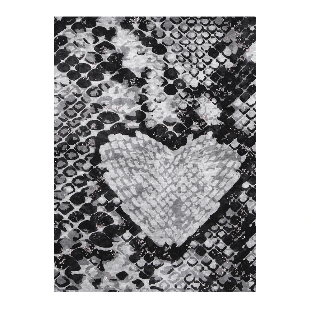 Женский шарф со змеиным принтом Winfox модная шаль и обертывания черного розового