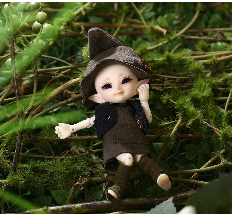 Новые поступления Realpuki Tyni Fairyland BJD кукла 1/13 розовая улыбка эльфы игрушки подарок шаровой шарнир глаз и