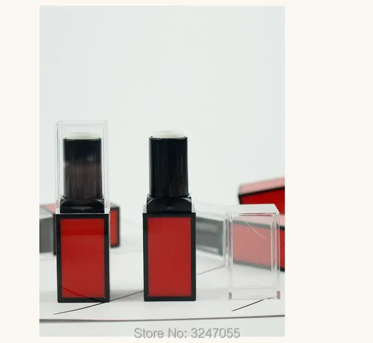 50 шт./лот красная Классическая квадратная Косметическая губная помада 12 1 мм