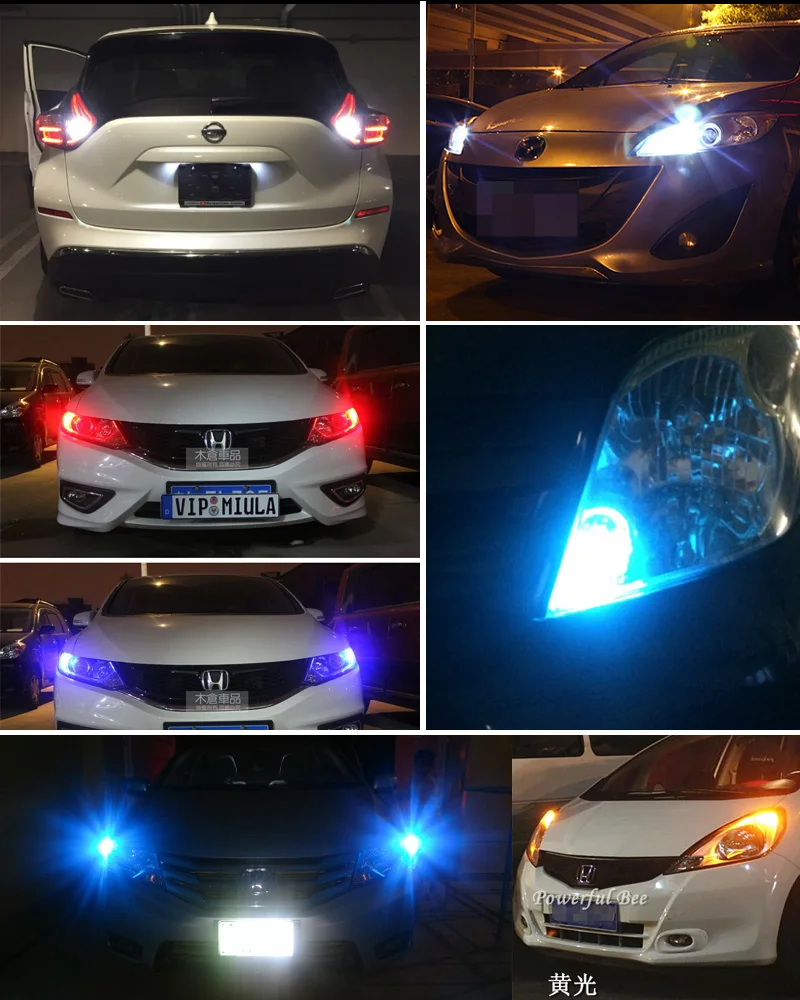 IJDM белый BAY9S H21W led Canbus BA9s BAX9s T4 H6W led 12 в 24 В для автомобиля заднего хода или парковочных огней, огни номерного знака