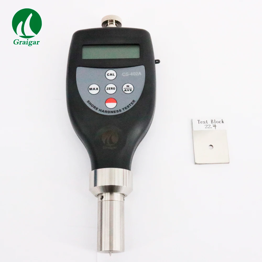 Shore A твердость тестер CS-402A с типом дюрометр тест Блок Резина эластомеры кожа и