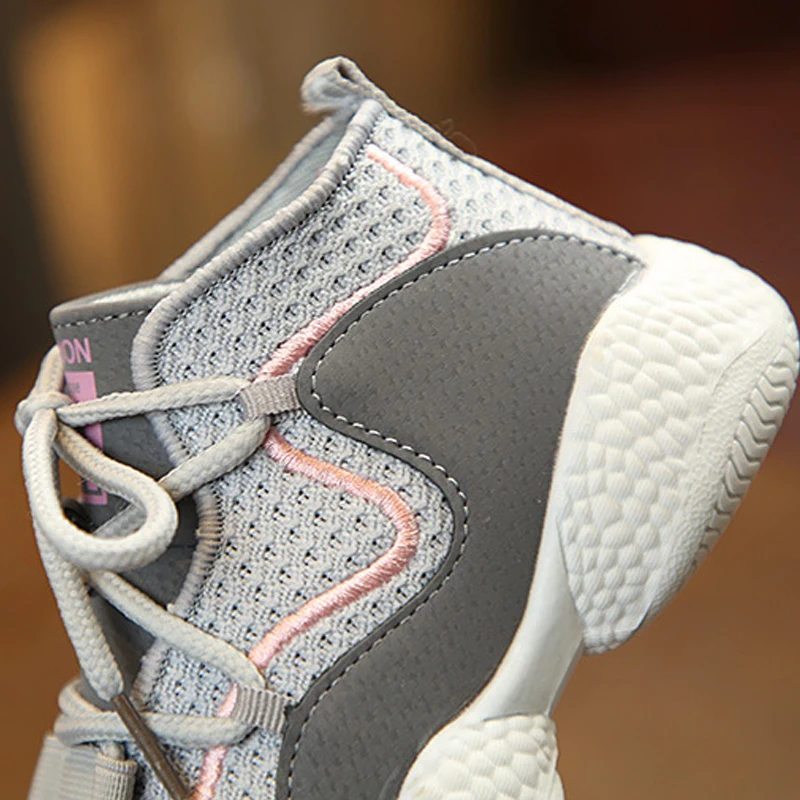 Модные детские кроссовки обувь для мальчиков дышащие сетчатые маленьких