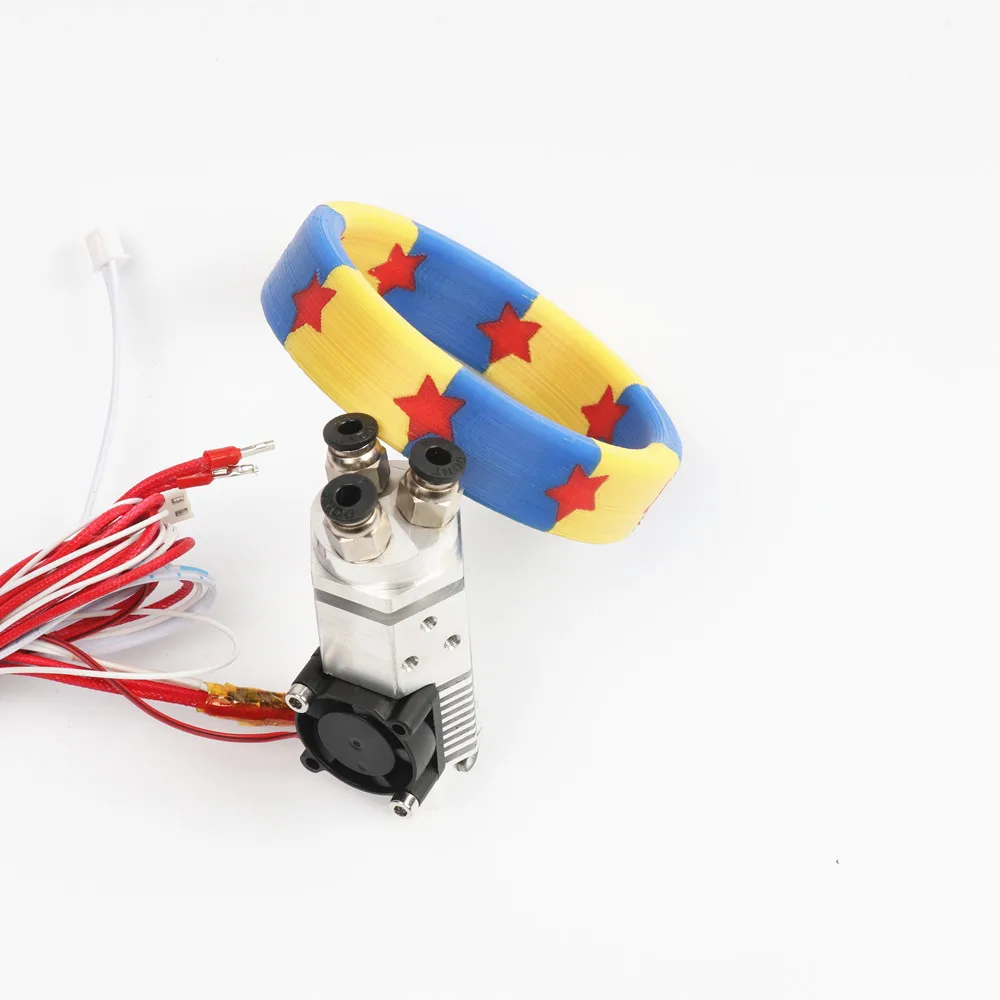 Аксессуары для 3D принтера HE3D выход 3 в 1 многоцветный экструдер комплект горячего