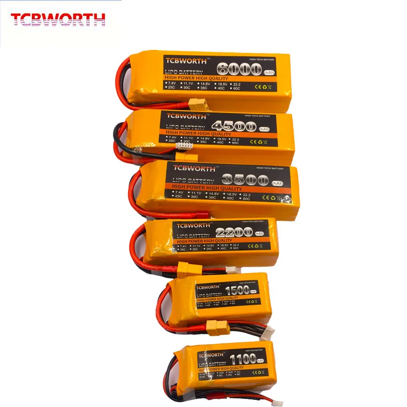 TCBWORTH 4S RC LiPo аккумулятор 14 8 в 4500 мАч 40C Burst 80C для радиоуправляемых самолетов