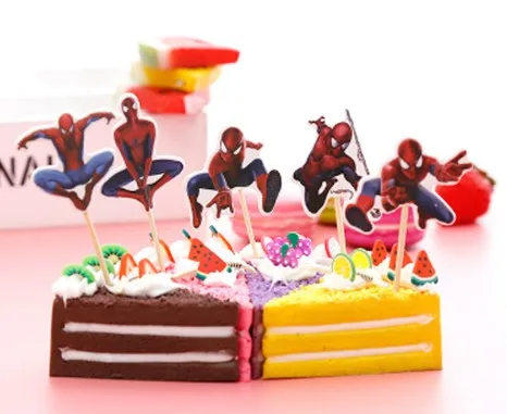 Cake flag20 1 упаковка белый торт кекс топперы обертки для мальчиков и девочек с днем рождения принадлежности украшения для выпечки, торта - Цвет: Cake flag20