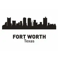 FORT WORTH City Decal Landmark Skyline Wall Stickers Sketch Decals Poster Parede Home Decor Sticker